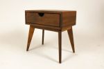 Abymini | Nightstand in Storage by Curly Woods. Item made of oak wood with concrete works with mid century modern style