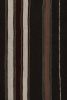 Vintage Turkish Kilim Rug in Brown, Black & White Stripes | Area Rug in Rugs by Rug and Kilim