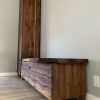 Entryway bench and coat closet | Benches & Ottomans by Under the Water Design & Wood Works
