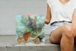 Backwoods | original abstract painting | Mixed Media in Paintings by Megan Spindler. Item composed of canvas
