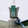 Custom Outdoor Lighting | Sconces by ILEX Architectural Lighting | Festival Buffet – Foxwoods Resort Casino in Mashantucket. Item made of metal & glass