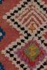 Vintage Moroccan Rug in Salmon Red with Geometric Patterns | Area Rug in Rugs by Rug and Kilim