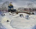Night Skating | Paintings by Maurice Dionne FINEART