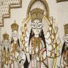 Maa Durga Embroidery & Needlepoint Work Wall Décor | Wall Hangings by MagicSimSim. Item composed of fabric and synthetic in art deco or asian style
