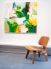 Wild Backyard | Oil And Acrylic Painting in Paintings by Michael Rich. Item made of canvas works with mid century modern & contemporary style