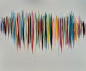 Waves Of Sound | Oil And Acrylic Painting in Paintings by Shirly Maimom Art. Item made of canvas works with contemporary & art deco style