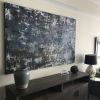 Blue Hue Hollywood | Oil And Acrylic Painting in Paintings by AMY TURNER STUDIO. Item made of canvas with synthetic