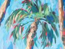 Palms study | Oil And Acrylic Painting in Paintings by Lina Vonti. Item composed of synthetic