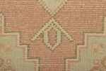 Vintage Turkish Rug in Pink with Polychromatic Geometric | Area Rug in Rugs by Rug and Kilim