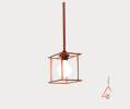 Modular Cage Pendant | Pendants by Atrix Lighting. Item made of copper