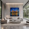 London Big Ben Thames Impasto Oil Painting Fine Art I | Oil And Acrylic Painting in Paintings by Dynasty Artisan. Item composed of linen in contemporary or eclectic & maximalism style