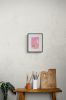 Play Drawing #6 — Pink Abstract Oil on Paper (11×14 in) | Oil And Acrylic Painting in Paintings by Vincent Salvati – Contemporary Abstract Painter | NJ`. Item composed of paper in minimalism or contemporary style