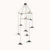 Emily V8 Pendant Light – Black High Gloss | Chandeliers by MOSS Objects. Item composed of oak wood & steel compatible with contemporary and modern style