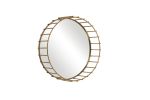 Cage 07 large | Mirror in Decorative Objects by Bronzetto. Item composed of brass