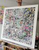 Gentle and humble - Original mixed media painting | Mixed Media by Xiaoyang Galas. Item works with contemporary & eclectic & maximalism style