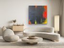 Canvas On Fire | Oil And Acrylic Painting in Paintings by Catherine Détraves. Item made of canvas works with contemporary & industrial style