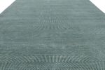 Rug & Kilim’s Modern Rug in Blue and Cream, with Stripes | Area Rug in Rugs by Rug and Kilim
