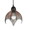 Steel Wire Mesh and Copper Pendant Light  10" t x 8.5"w | Pendants by Anne Lindsay Studio. Item made of copper compatible with contemporary and industrial style