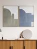 "Alchemy No. 13" I Set of Two I Modern Minimalist Framed Gic | Prints in Paintings by ART + ALCHEMY By Nicolette Atelier. Item composed of wood and canvas in minimalism or japandi style