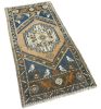 Vintage Turkish rug doormat | 1.11 x 3.8 | Small Rug in Rugs by Vintage Loomz