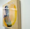 Out of the Blue 04 | Oil And Acrylic Painting in Paintings by Claire Desjardins. Item made of wood