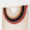 Macrame wall hanging semicircle collection | Wall Hangings by YASHI DESIGNS. Item composed of cotton & fiber compatible with boho and mid century modern style