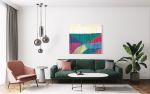 PRISM Geometric Modern Dyed Wall Art | Macrame Wall Hanging in Wall Hangings by Wallflowers Hanging Art. Item made of fiber compatible with boho and eclectic & maximalism style