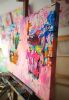 Salvation - original mixed media painting | Oil And Acrylic Painting in Paintings by Xiaoyang Galas. Item composed of canvas and synthetic in contemporary or modern style