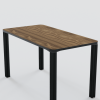 Walnut Desk with Color Edge | Tables by Chassie Studio | The Bronx in Bronx. Item made of walnut