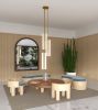 DEEP ORANGE EPOXY WITH SOLID MAPLE LEGS COFFEE TABLE NAMI | Tables by HACHI COLLECTIONS. Item composed of wood
