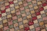 Vintage Turkish Runner Rug in Beige-Brown with Diamond | Area Rug in Rugs by Rug and Kilim