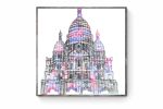 THE SACRE COEUR IN PARIS | Oil And Acrylic Painting in Paintings by Virginie SCHROEDER. Item composed of canvas and synthetic in art deco style