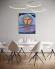 Surface Level - The Self Reflection Collection | Oil And Acrylic Painting in Paintings by Amy Straley. Item composed of canvas compatible with contemporary and eclectic & maximalism style
