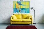 Title: Up. Original Oil Painting on Gallery Canvas | Oil And Acrylic Painting in Paintings by Judy Mayer-Grieve. Item made of canvas compatible with contemporary style