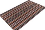 1950s Vintage chaput Kilim rug in Multicolor Stripe Patterns | Area Rug in Rugs by Rug and Kilim