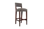 Modern Bar Stool in Argentine Exotic Wood and Fabric from Co | Chairs by Costantini Design. Item composed of wood and fabric in contemporary or modern style