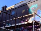 Lindsey Millikan | Street Murals by Lindsey Millikan | Julie's Coffee & Tea Garden in Alameda. Item composed of synthetic