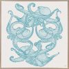 Octopi Tangle - Framed Canvas Art | Prints by Patricia Braune. Item composed of canvas