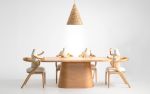 Nana Ashen Wood Dining Chair | Chairs by LAGU. Item composed of wood and fabric