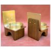 Candleseat | Candle Holder in Decorative Objects by Made Cozy. Item made of walnut with brass works with mid century modern & contemporary style