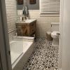 Mission Roseton C Encaustic Cement Tile | Tiles by Avente Tile. Item composed of cement
