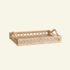 Goldie Rattan Tray | Serving Tray in Serveware by Hastshilp. Item made of wood