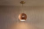 Claylight: BRASS ROD PENDANT | Ceramic Hanging Lamp | Pendants by lightexture. Item made of brass with ceramic works with boho & minimalism style