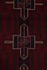 Rug & Kilim's Baluch Tribal Runner Rug in Red with Geometric | Area Rug in Rugs by Rug and Kilim