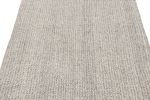 Vintage Geometric Solid Beige Gray Wool Kilim Rug | Area Rug in Rugs by Rug and Kilim