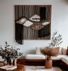 Eucalyptus-Macrame Handwoven Framed Textile Art | Macrame Wall Hanging in Wall Hangings by Ranran Studio by Belen Senra. Item composed of cotton in contemporary style