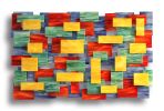 "Four Seasons" Glass and Metal Wall Art Sculpture | Wall Sculpture in Wall Hangings by Karo Studios. Item composed of metal & glass