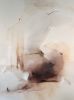 Transient Embrace - Warm Neutral Abstract | Oil And Acrylic Painting in Paintings by Arohika Verma. Item made of wood with canvas works with contemporary & country & farmhouse style