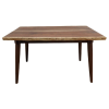 Black Walnut Dining Table - Unique, Custom Length | Tables by Fuugs. Item composed of walnut compatible with minimalism and mid century modern style