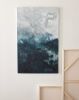 Untitled Blues (30” x 48”) | Oil And Acrylic Painting in Paintings by Emily Tingey. Item composed of canvas & synthetic